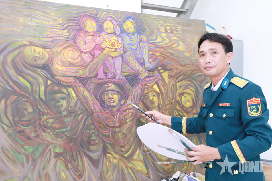 Họa sĩ Lưu Thành Quả: Lặng lẽ thắp lửa đam mê qua từng nét vẽ