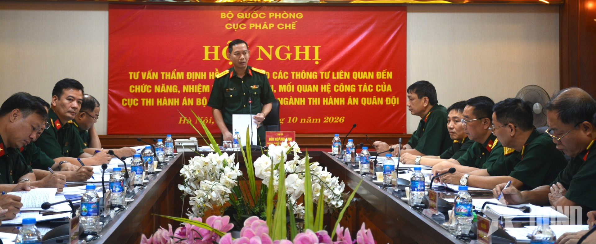 Cục Pháp chế Bộ Quốc phòng chủ trì thẩm định hồ sơ dự thảo hai thông tư về thi hành án trong Quân đội