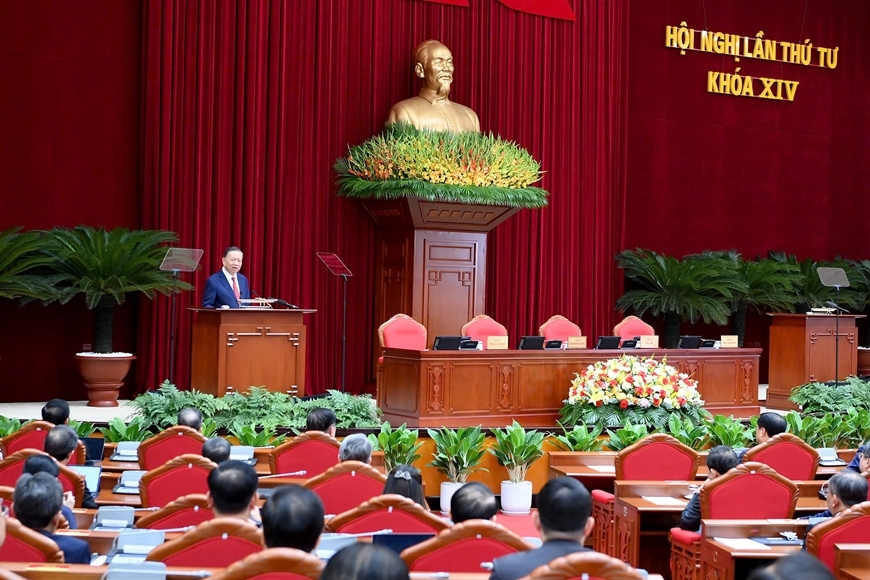 Thông báo Hội nghị lần thứ tư Ban Chấp hành Trung ương Đảng khóa XIV