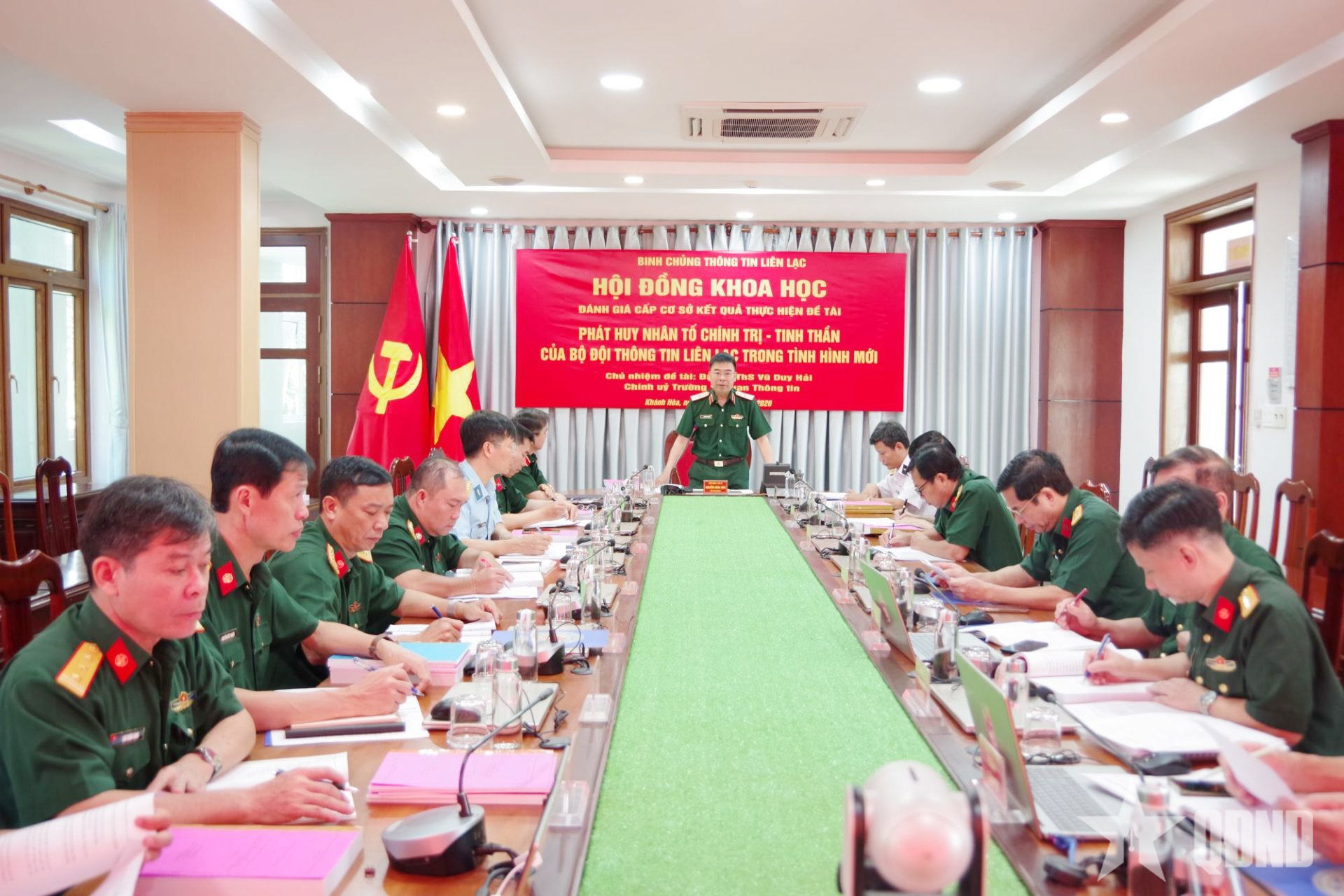 Trường Sĩ quan Thông tin đánh giá cấp cơ sở đề tài khoa học cấp Bộ Quốc phòng