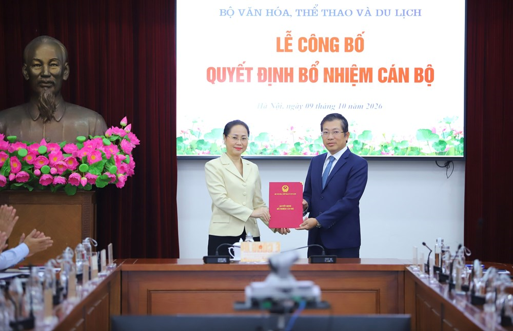 Bộ Văn hóa, Thể thao và Du lịch điều động, bổ nhiệm nhiều cán bộ chủ chốt
