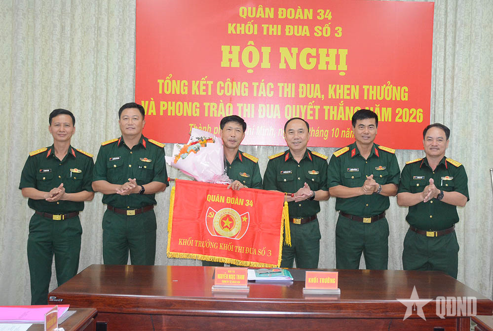 Khối thi đua số 3 (Quân đoàn 34) thực hiện hiệu quả phong trào Thi đua Quyết thắng