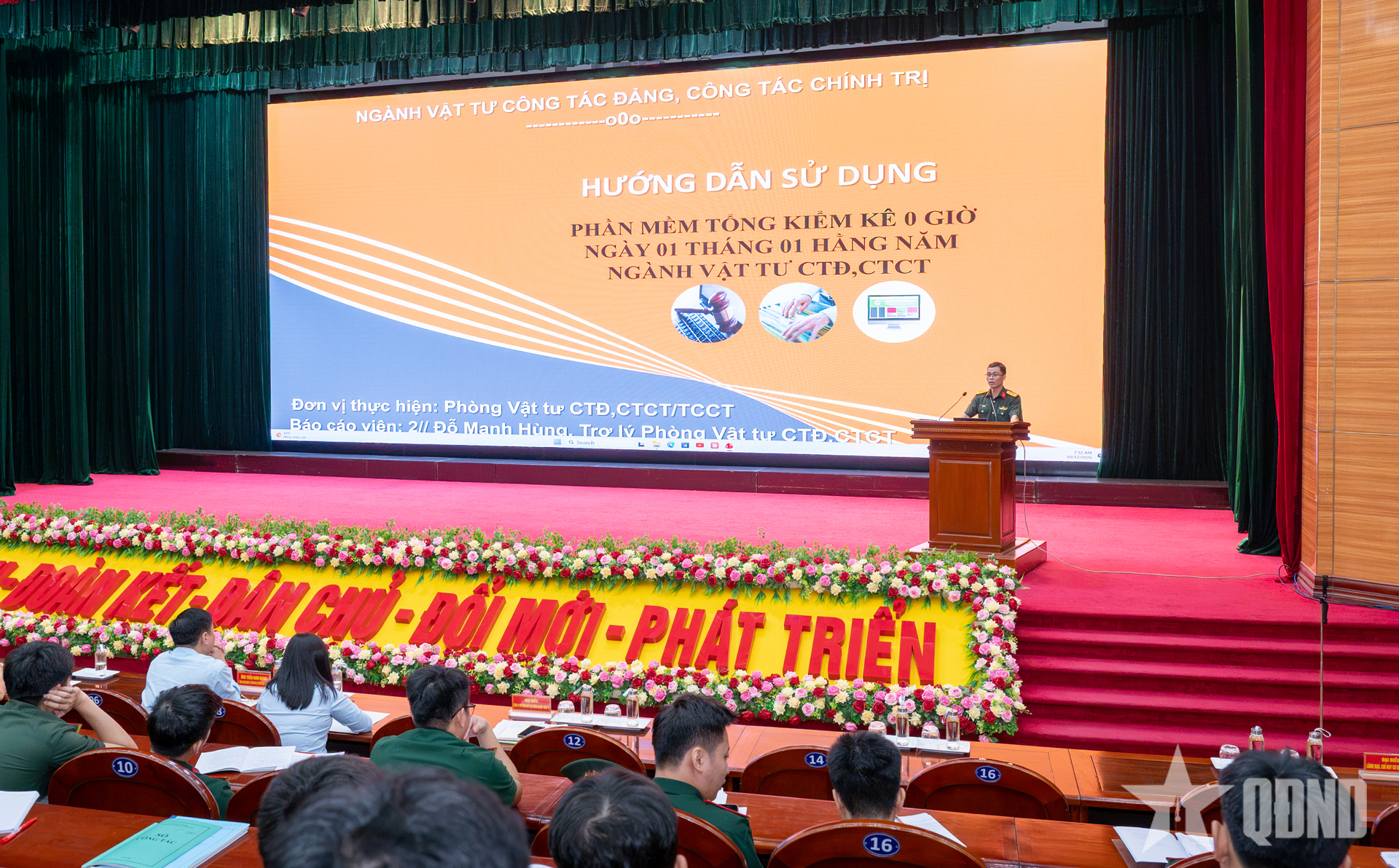 Trường Sĩ quan Chính trị tập huấn công tác vật tư công tác Đảng, công tác chính trị năm 2026
