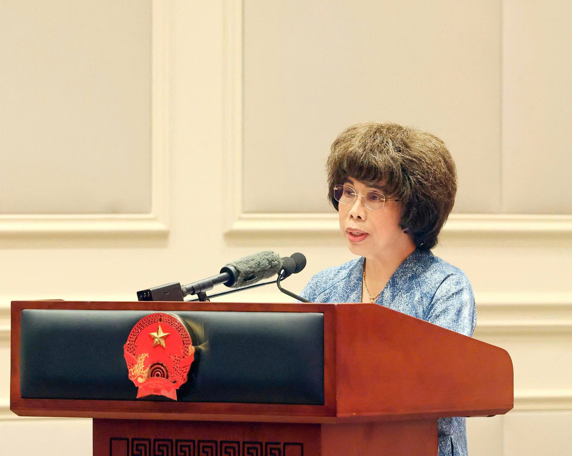 Phát biểu của Anh hùng Lao động Thái Hương tại buổi Tổng Bí thư, Chủ tịch nước Tô Lâm gặp mặt các doanh nghiệp tiêu biểu