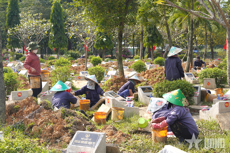 Nghĩa trang Liệt sĩ TP Hồ Chí Minh trước ngày an táng 731 hài cốt liệt sĩ
