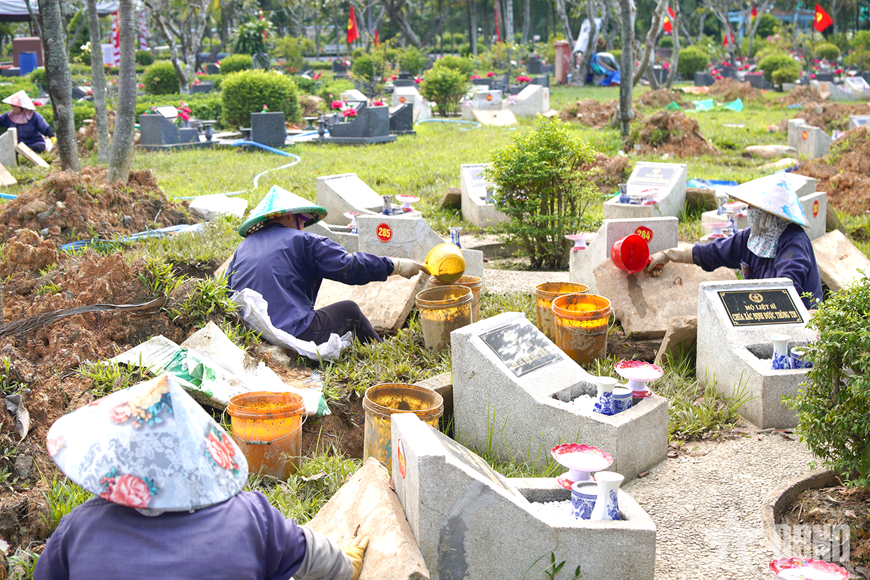 Nghĩa trang Liệt sĩ TP Hồ Chí Minh trước ngày an táng 731 hài cốt liệt sĩ