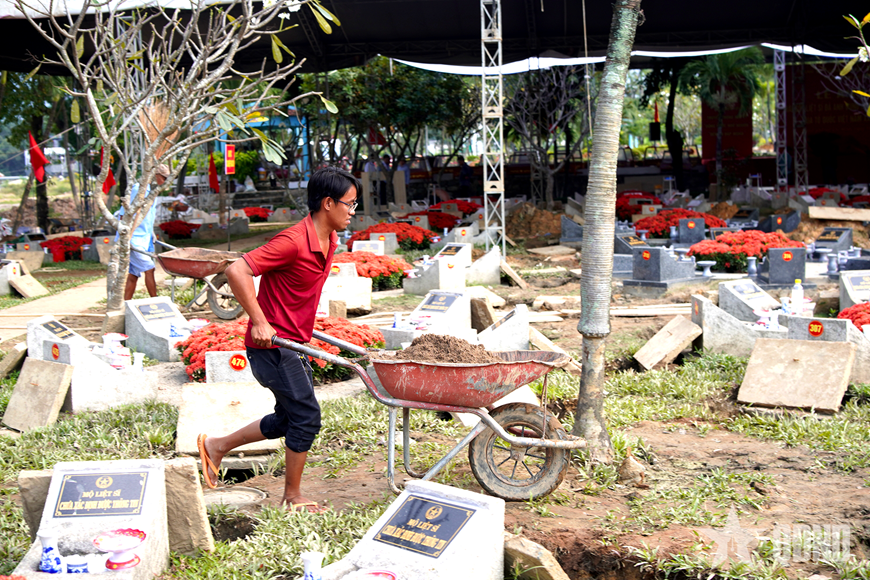 Nghĩa trang Liệt sĩ TP Hồ Chí Minh trước ngày an táng 731 hài cốt liệt sĩ