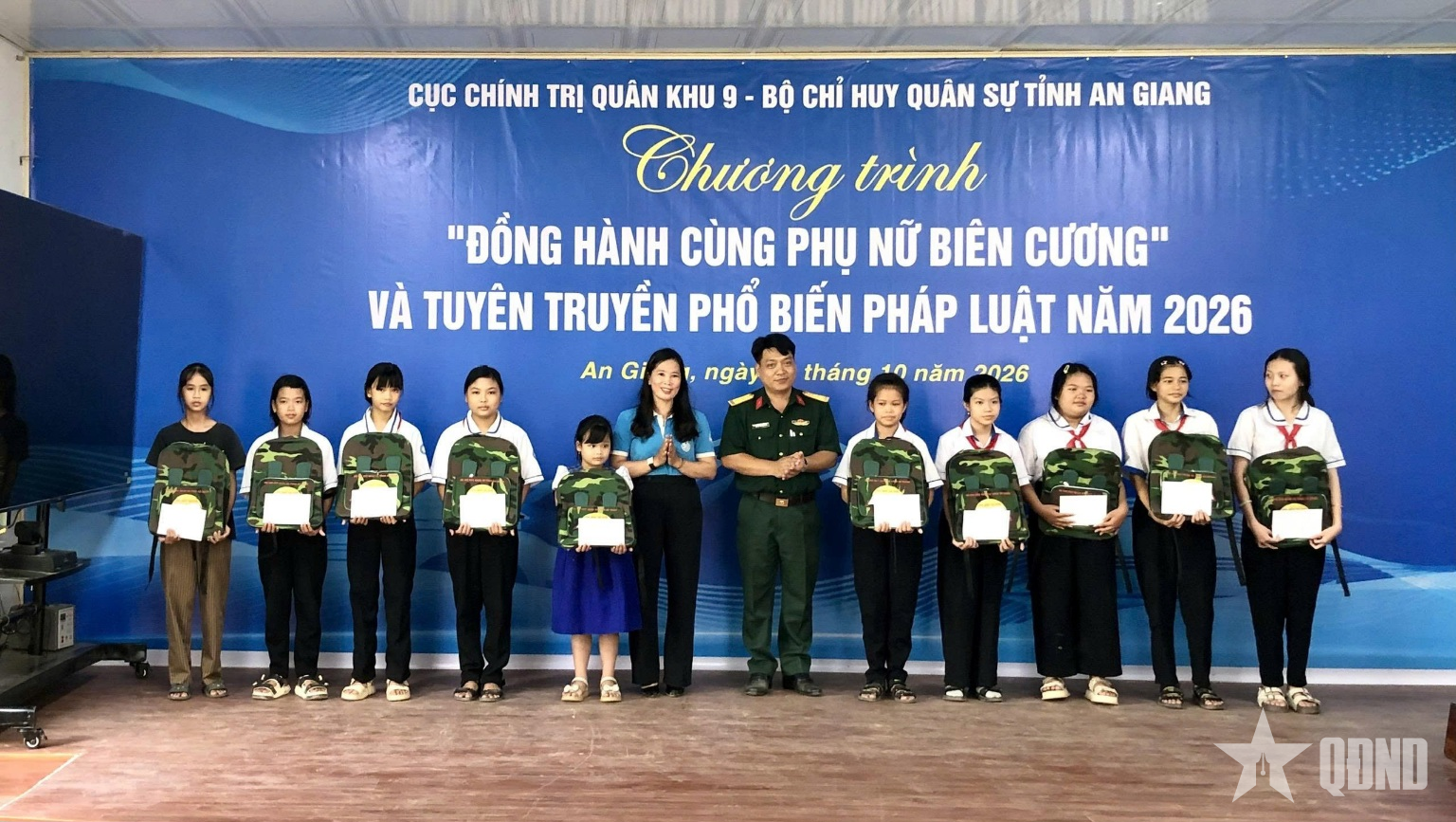 Quân khu 9: Đồng hành cùng phụ nữ biên cương tại An Giang