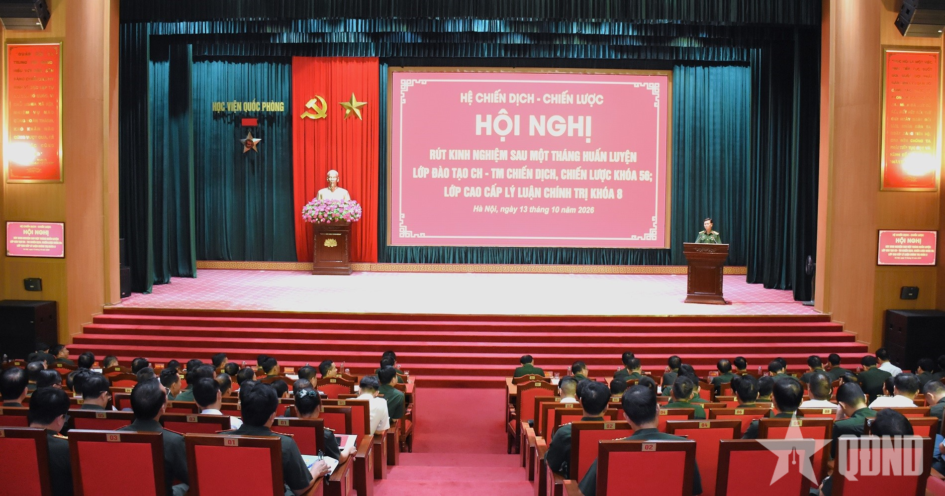 Hệ Chiến dịch - Chiến lược, Học viện Quốc phòng rút kinh nghiệm sau tháng đầu huấn luyện, đào tạo