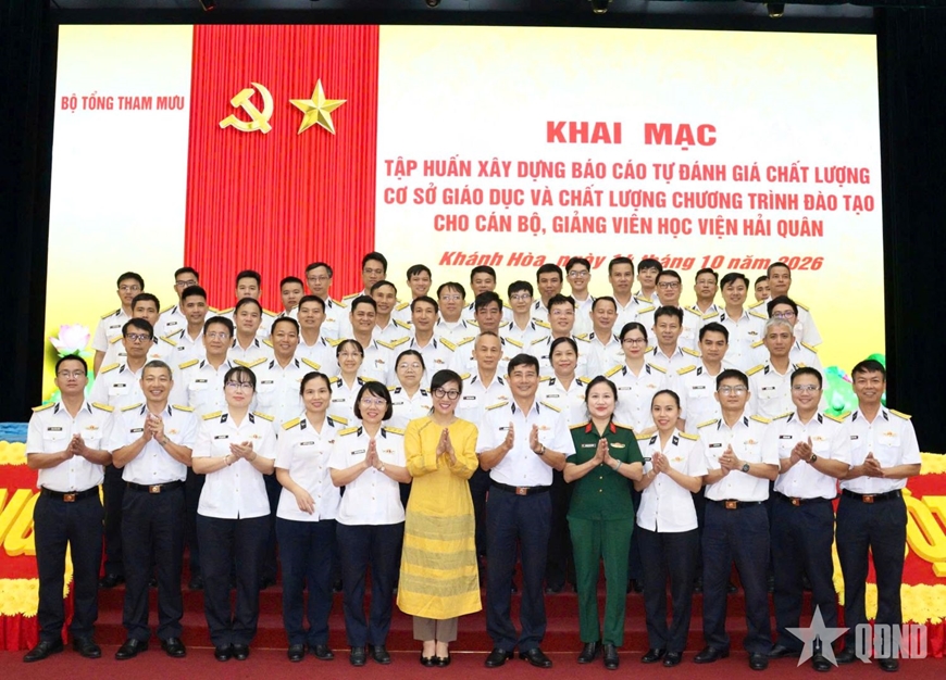 Bộ Tổng Tham mưu tập huấn xây dựng báo cáo tự đánh giá chất lượng cơ sở giáo dục và chất lượng chương trình đào tạo