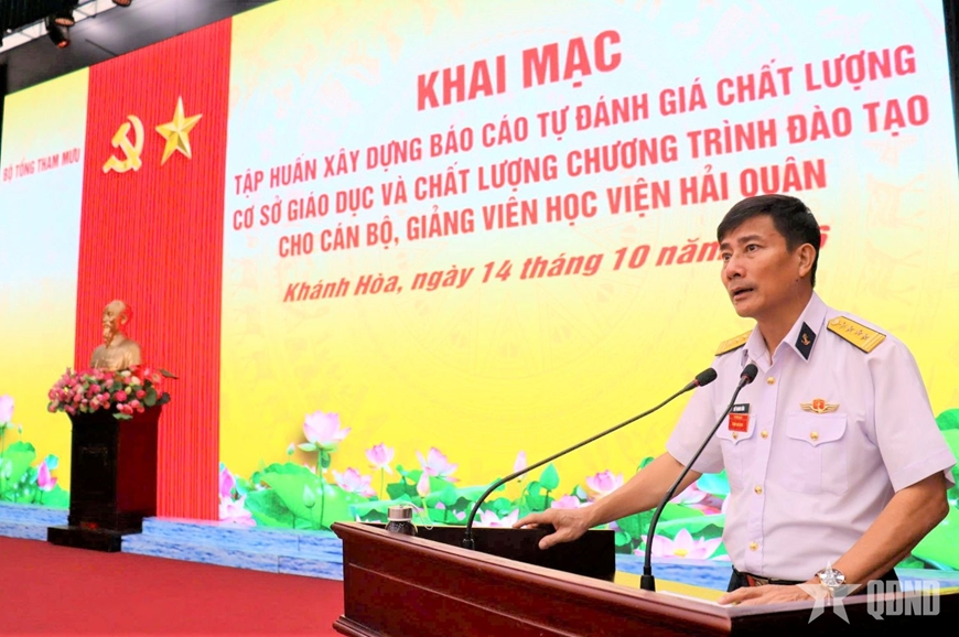 Bộ Tổng Tham mưu tập huấn xây dựng báo cáo tự đánh giá chất lượng cơ sở giáo dục và chất lượng chương trình đào tạo