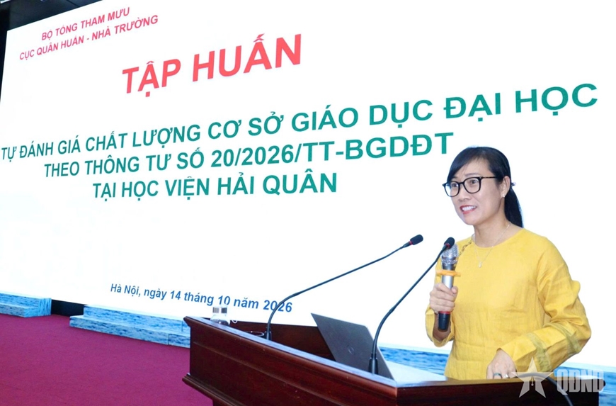 Bộ Tổng Tham mưu tập huấn xây dựng báo cáo tự đánh giá chất lượng cơ sở giáo dục và chất lượng chương trình đào tạo