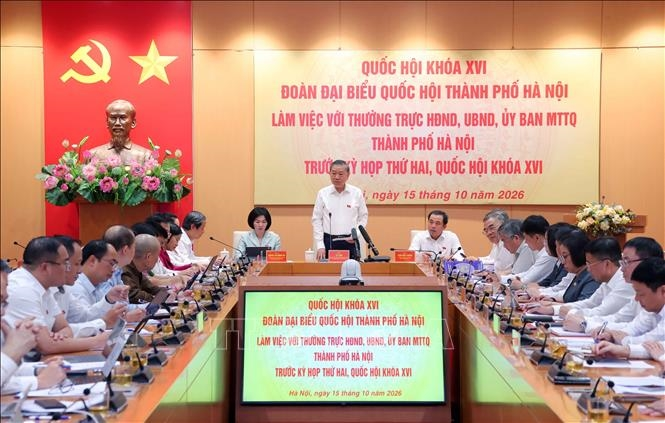 Tổng Bí thư, Chủ tịch nước Tô Lâm: Phát huy vai trò Thủ đô, từ thực tiễn Hà Nội đóng góp vào hoàn thiện chính sách chung


