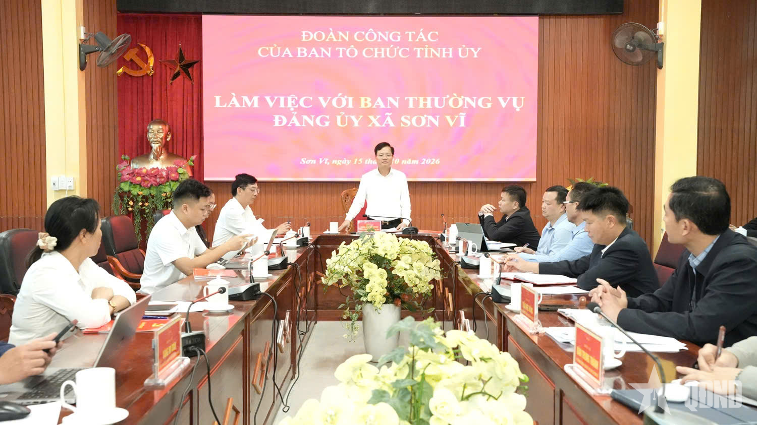 Trưởng Ban Tổ chức Tỉnh ủy Tuyên Quang làm việc tại xã biên giới Sơn Vĩ