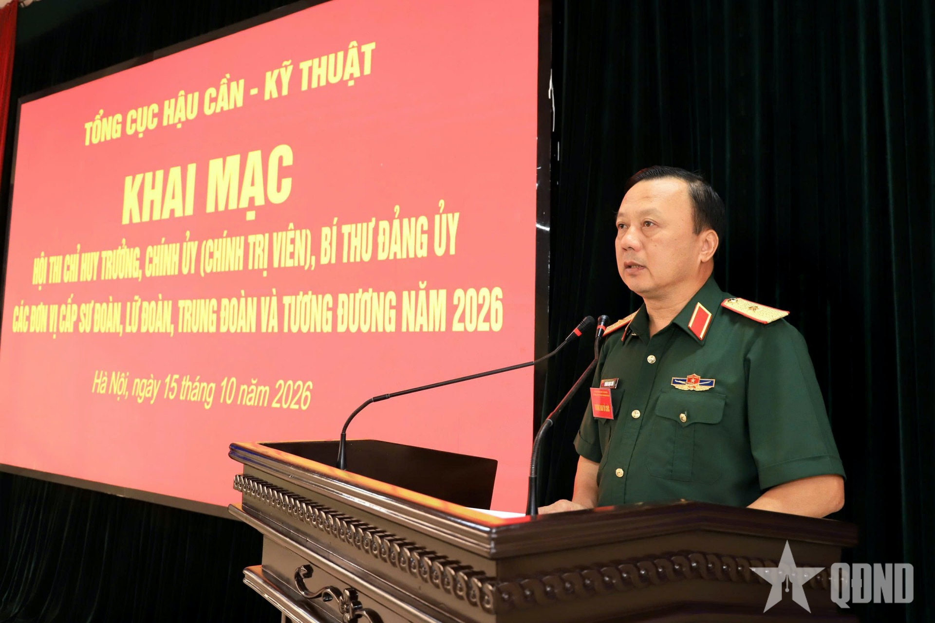 Tổng cục Hậu cần-Kỹ thuật tổ chức thi cán bộ chủ trì đơn vị cấp sư, lữ, trung đoàn