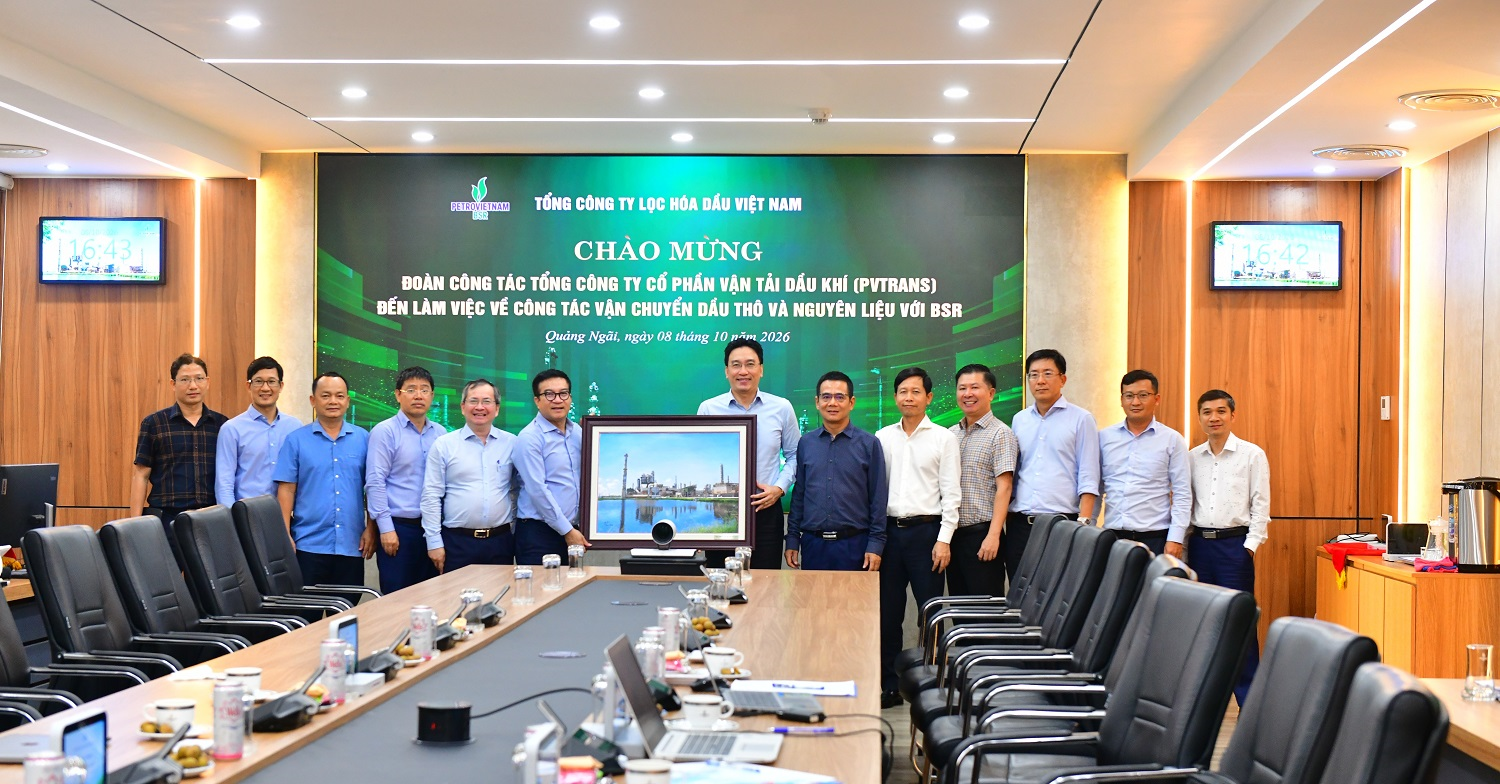 BSR và PVTrans tăng cường hợp tác trong vận chuyển dầu thô và nguyên liệu