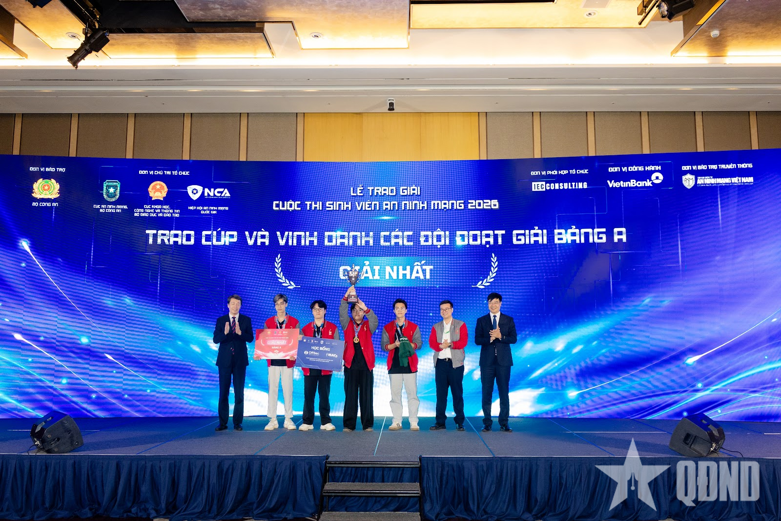 Trao giải Cuộc thi Sinh viên An ninh mạng 2026