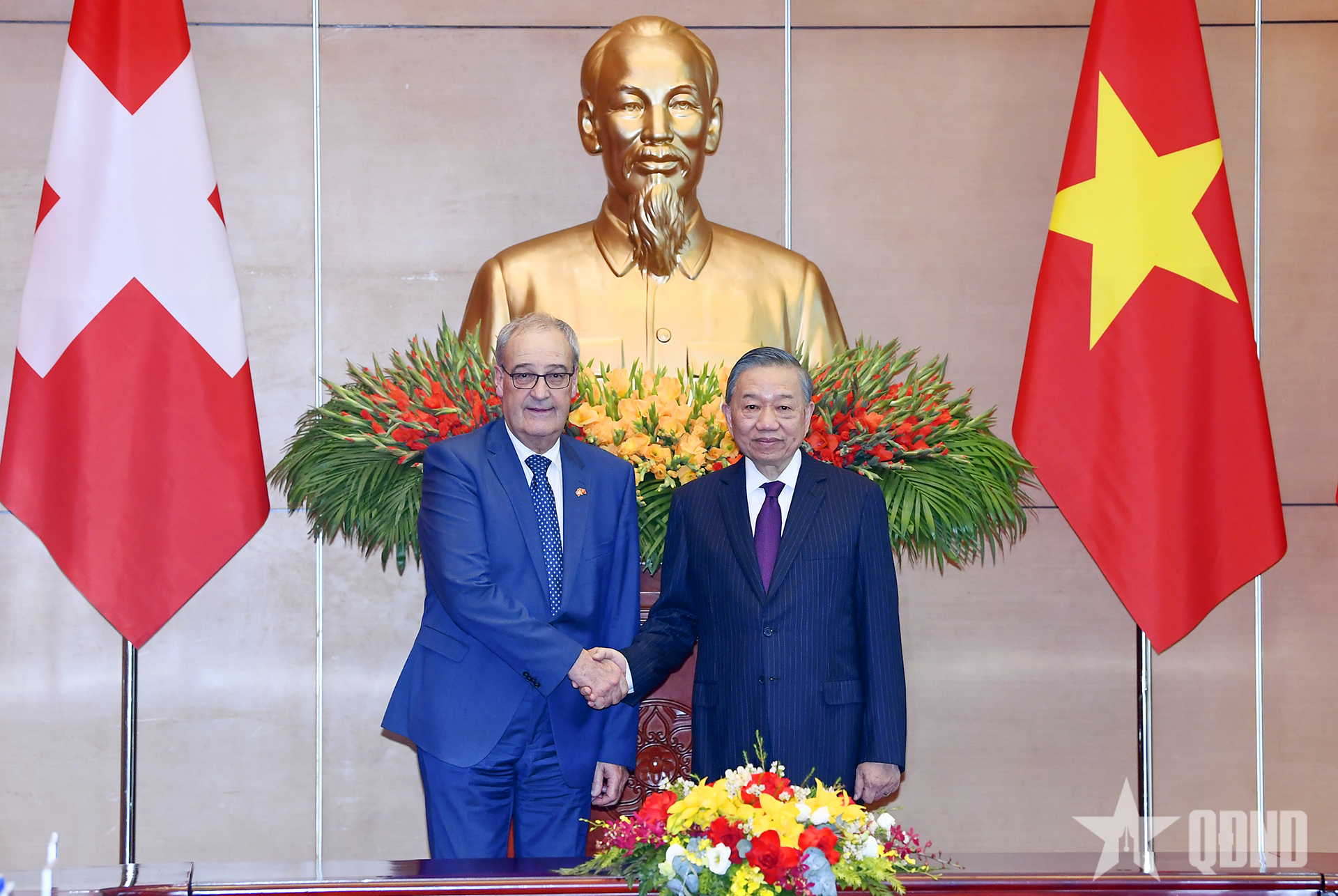 Tổng Bí thư, Chủ tịch nước Tô Lâm hội đàm với Tổng thống Thụy Sĩ Guy Parmelin