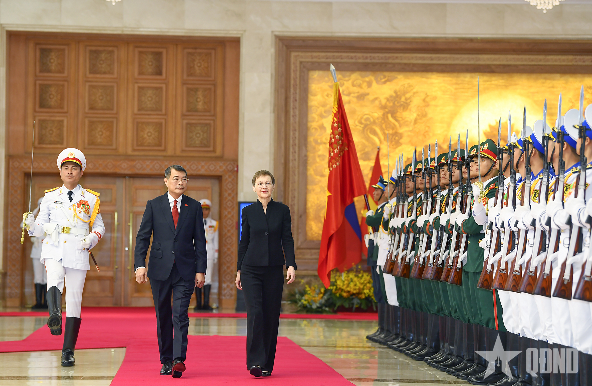 Thủ tướng Lê Minh Hưng chủ trì lễ đón Thủ tướng Công quốc Liechtenstein