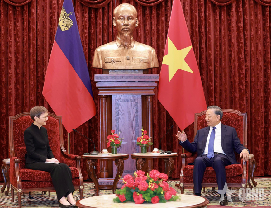 Tổng Bí thư, Chủ tịch nước Tô Lâm tiếp Thủ tướng Liechtenstein