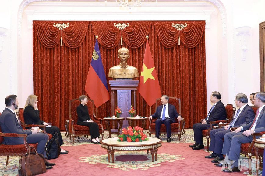 Tổng Bí thư, Chủ tịch nước Tô Lâm tiếp Thủ tướng Liechtenstein