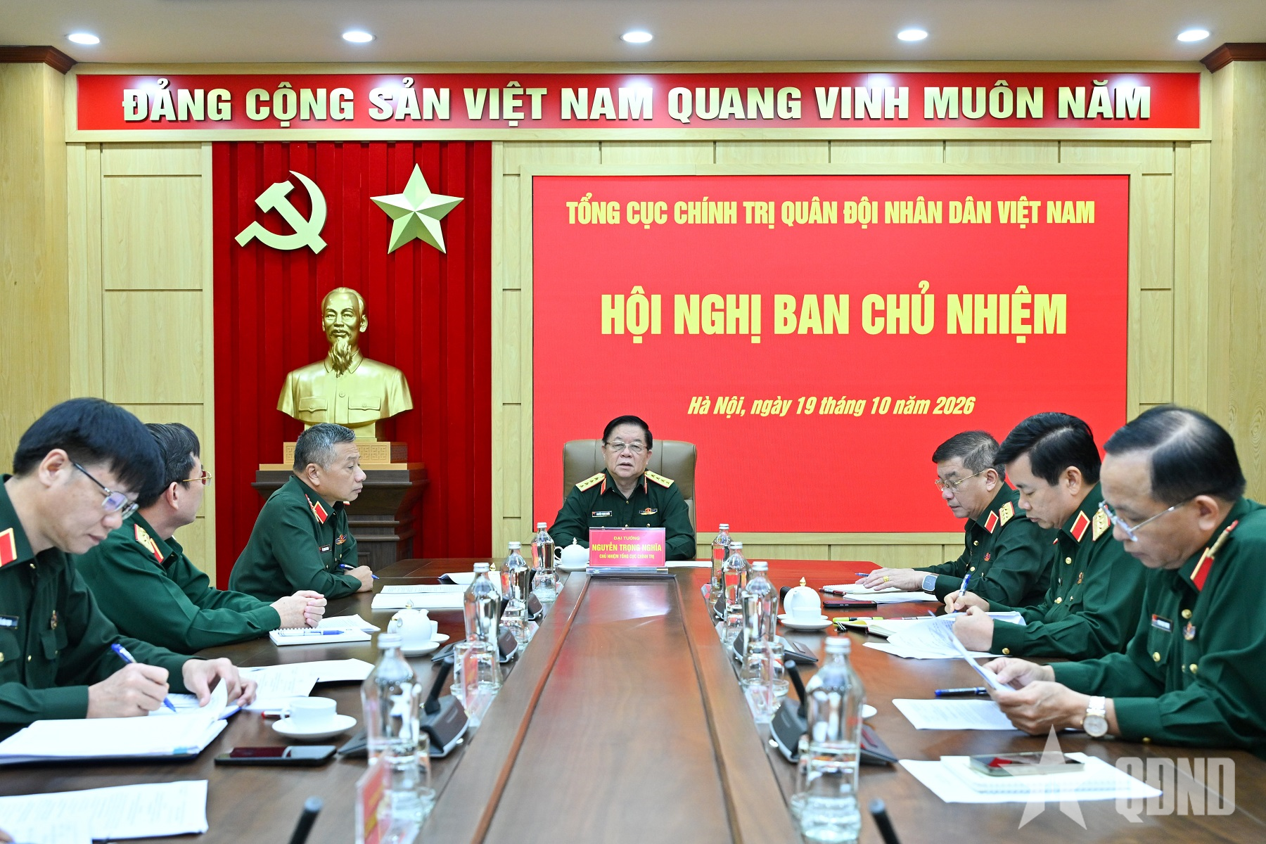 Đại tướng Nguyễn Trọng Nghĩa chủ trì Hội nghị Ban Chủ nhiệm Tổng cục Chính trị