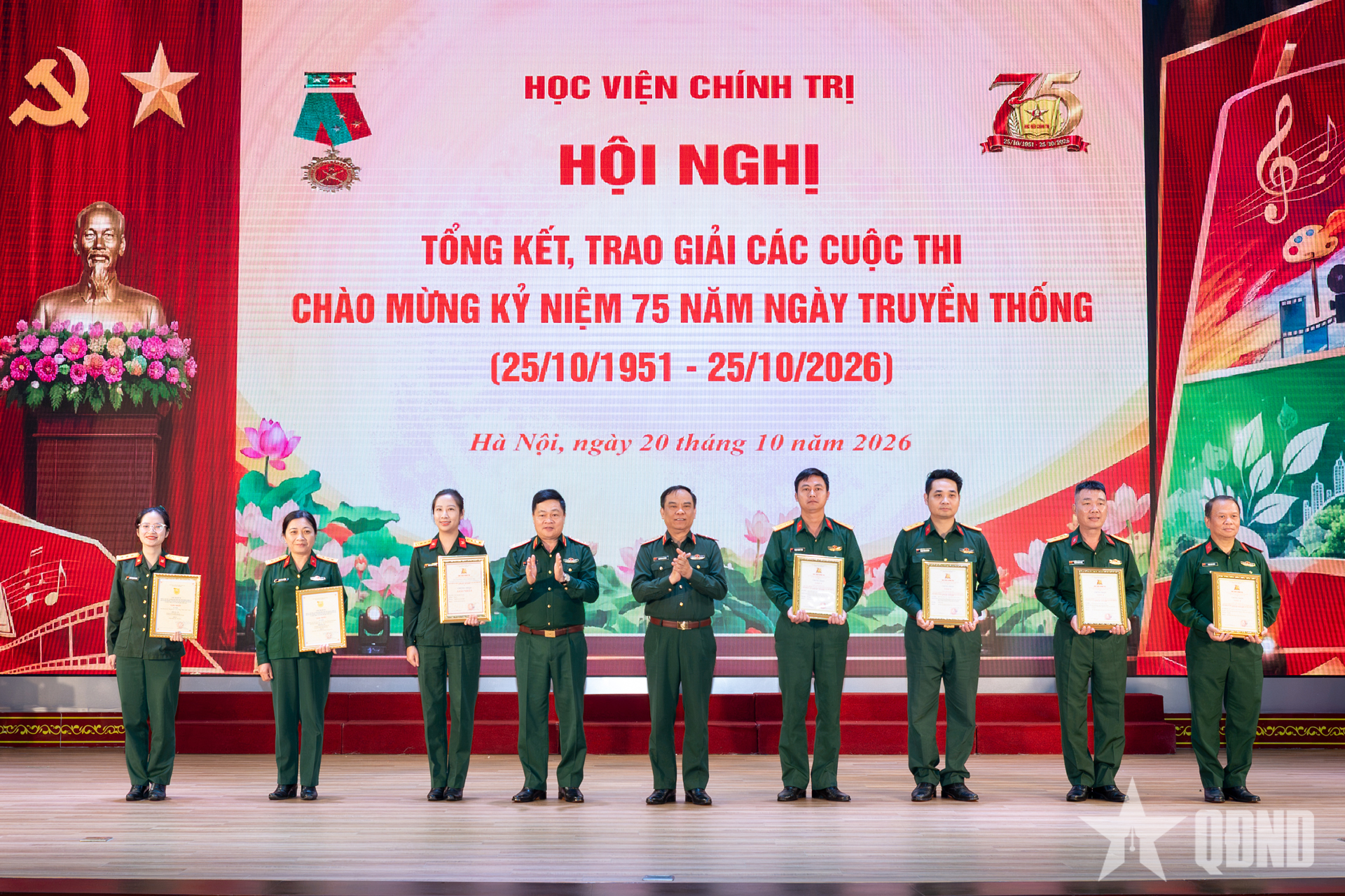 Học viện Chính trị tổng kết các cuộc thi chào mừng kỷ niệm 75 năm Ngày truyền thống Học viện

