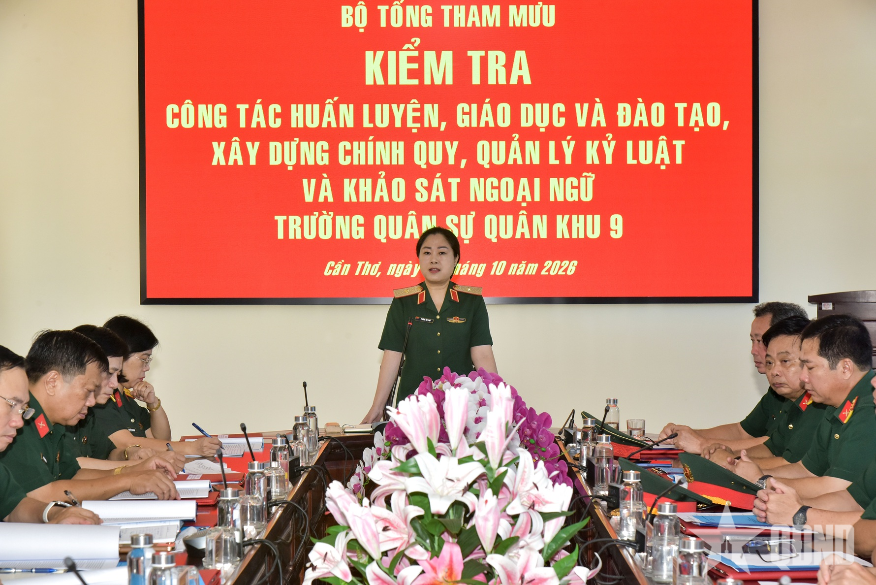 Bộ Tổng Tham mưu: Kiểm tra công tác huấn luyện, giáo dục và đào tạo tại Quân khu 9