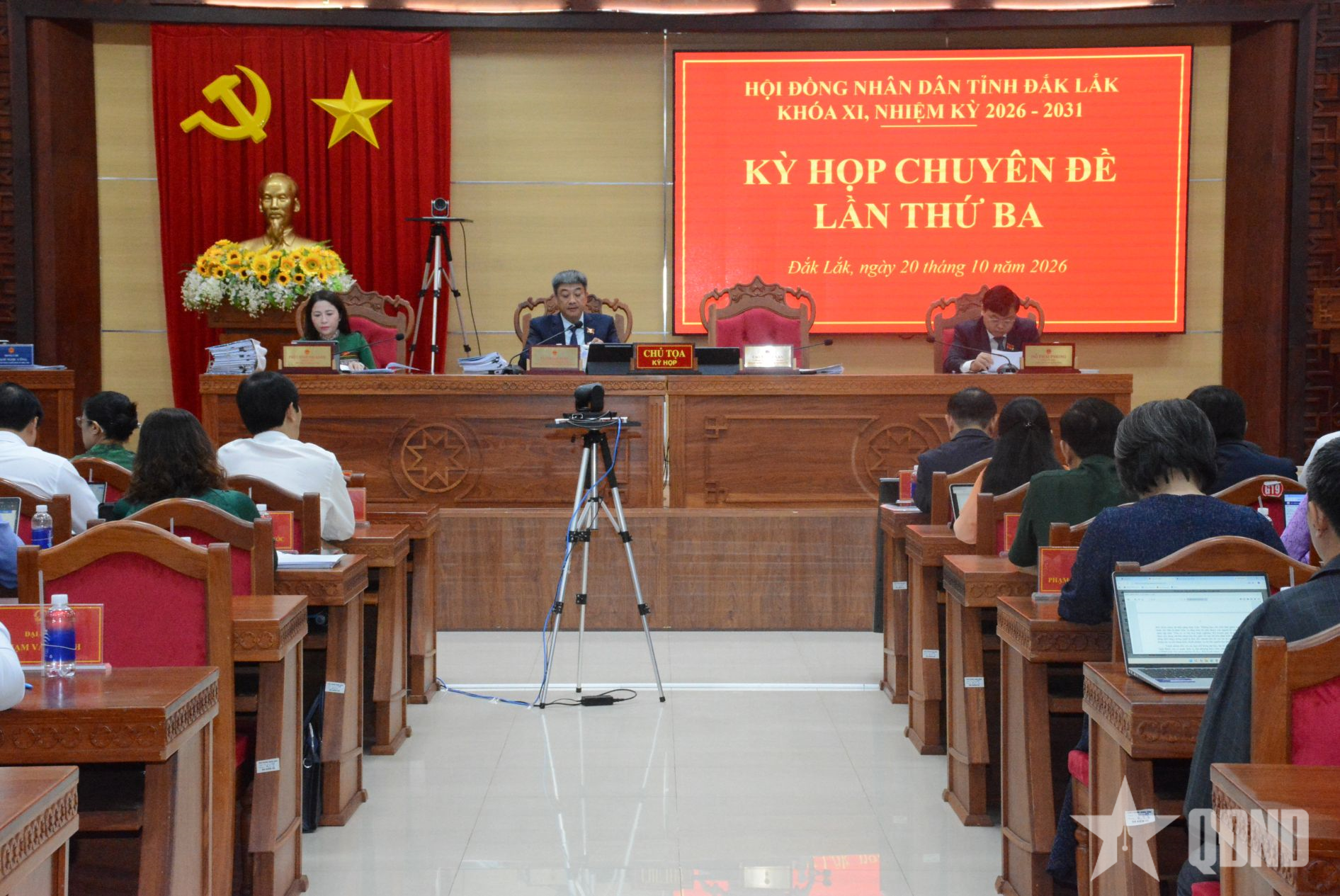 Hội đồng nhân dân tỉnh Đắk Lắk khóa XI khai mạc Kỳ họp Chuyên đề lần thứ ba