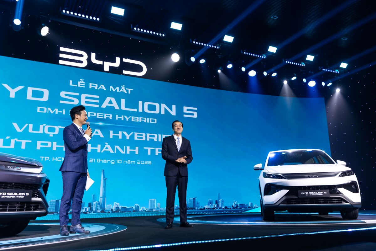 BYD chính thức ra mắt BYD Sealion 5 DM-I hoàn toàn mới tại Việt Nam