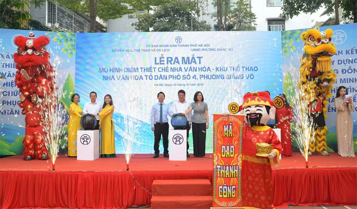 Hà Nội ra mắt mô hình điểm thiết chế văn hóa tổ dân phố