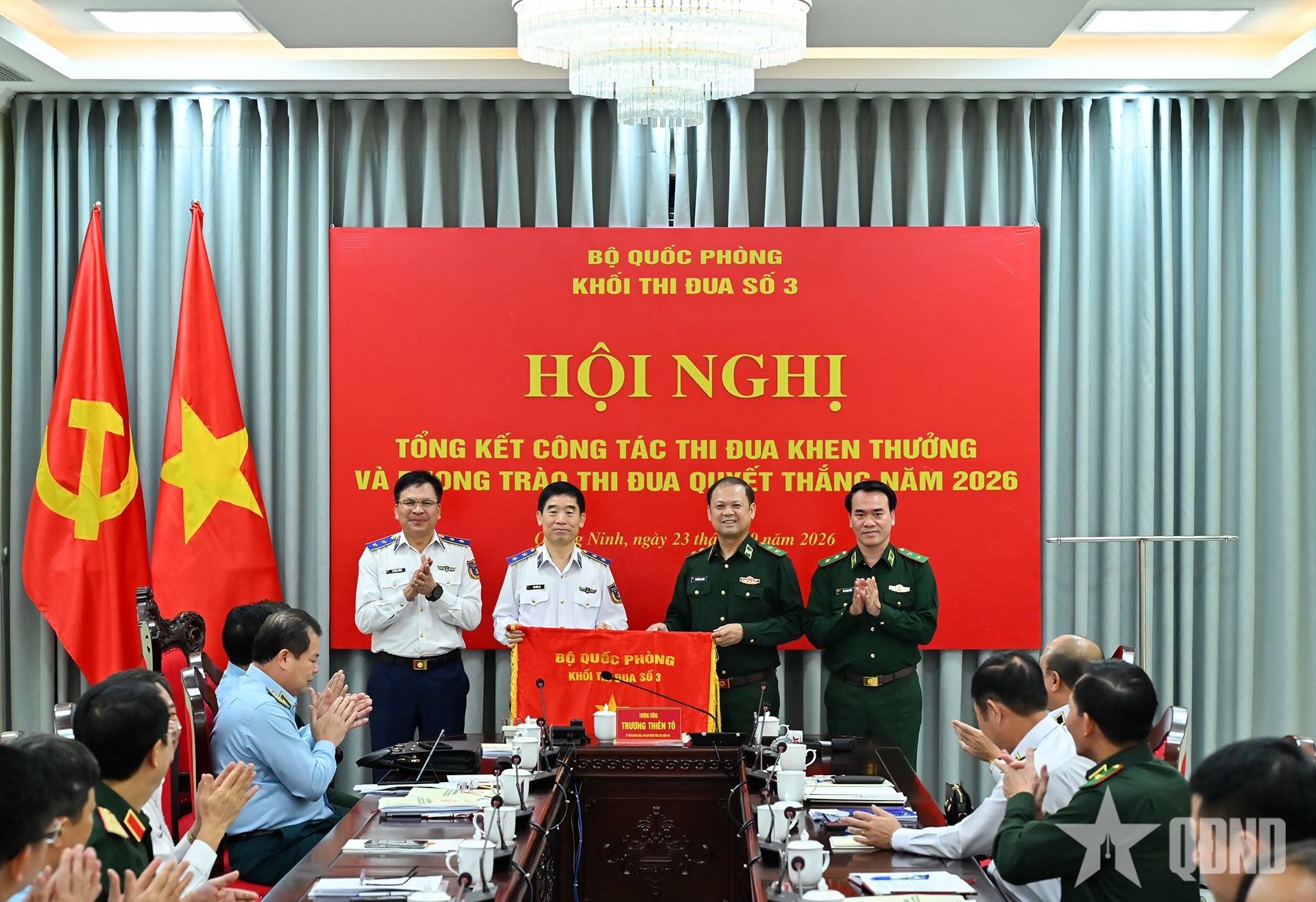 Thượng tướng Trương Thiên Tô dự tổng kết của Khối thi đua số 3 Bộ Quốc phòng