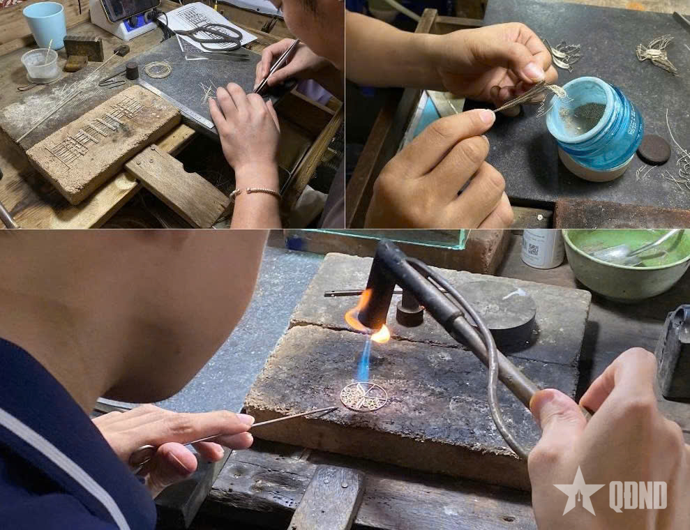 Những người thợ “đặc biệt” giữ lửa nghề đậu bạc Định Công

