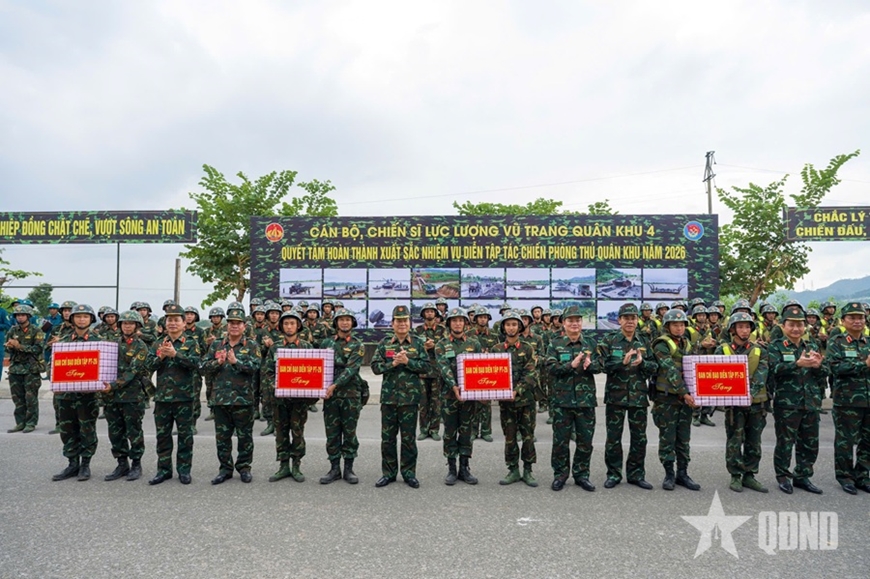 Diễn tập tác chiến phòng thủ Quân khu 4 năm 2026: "Trận đánh" trên sông Lam