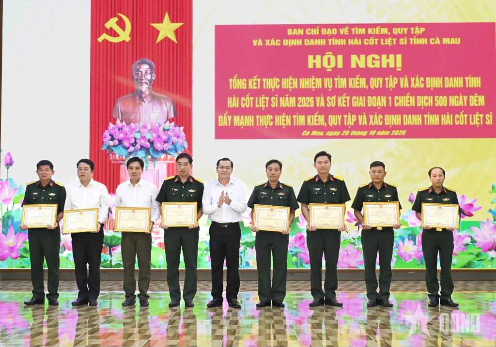 Cà Mau hoàn thành sớm công tác tìm kiếm, quy tập và lấy mẫu hài cốt liệt sĩ