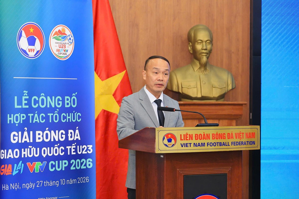 Liên đoàn Bóng đá Việt Nam công bố Giải bóng đá giao hữu quốc tế U23 – Gia Lai VTV Cup 2026