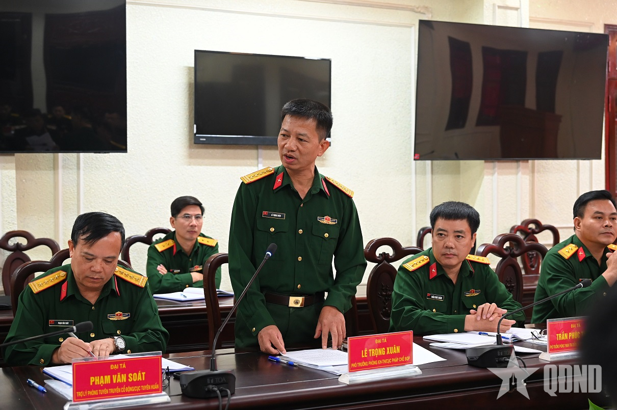 Kiểm tra công tác phổ biến, giáo dục pháp luật tại Bộ CHQS TP Bắc Ninh