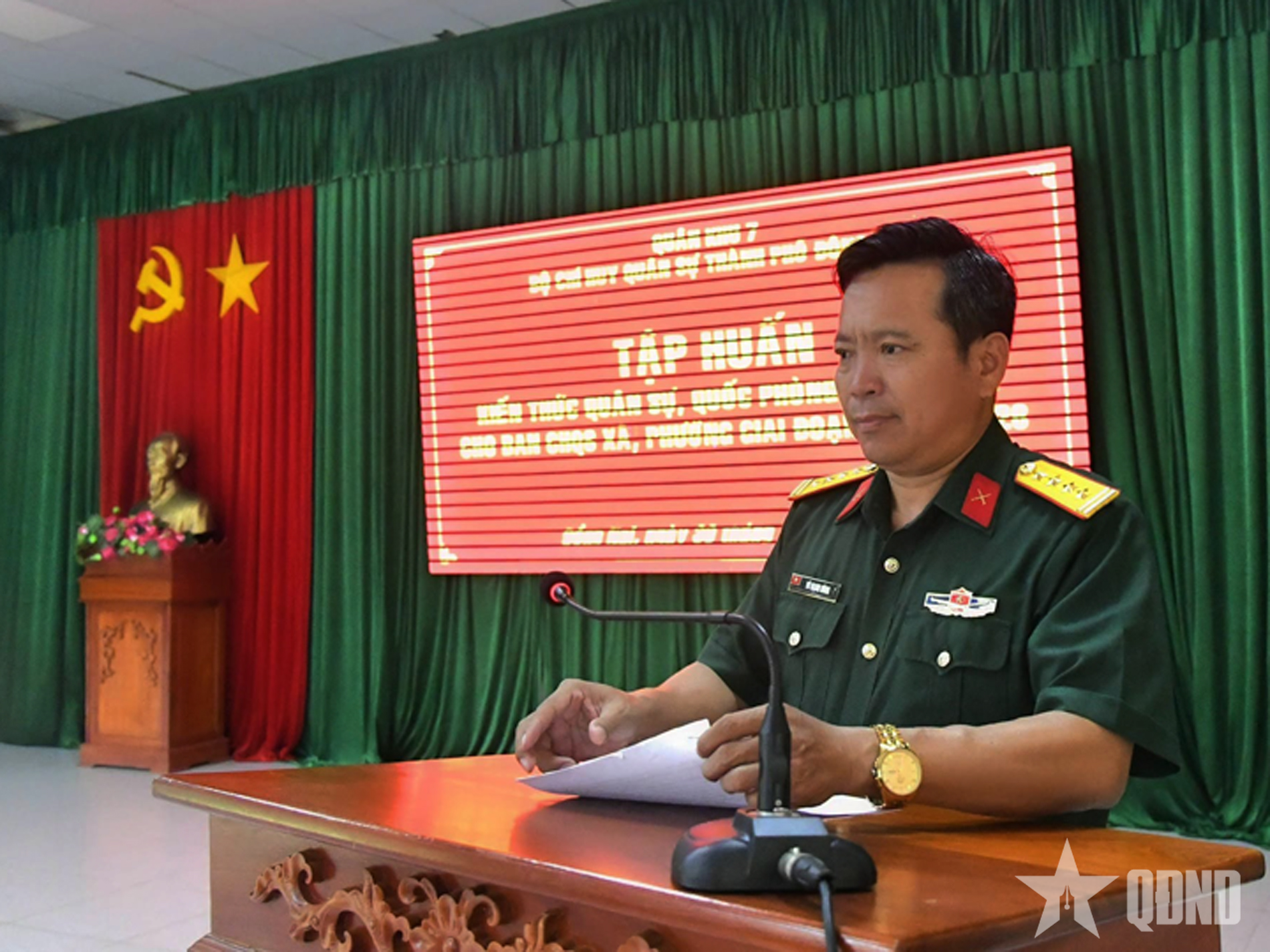 Bộ CHQS TP Đồng Nai tập huấn cán bộ Ban CHQS cấp xã