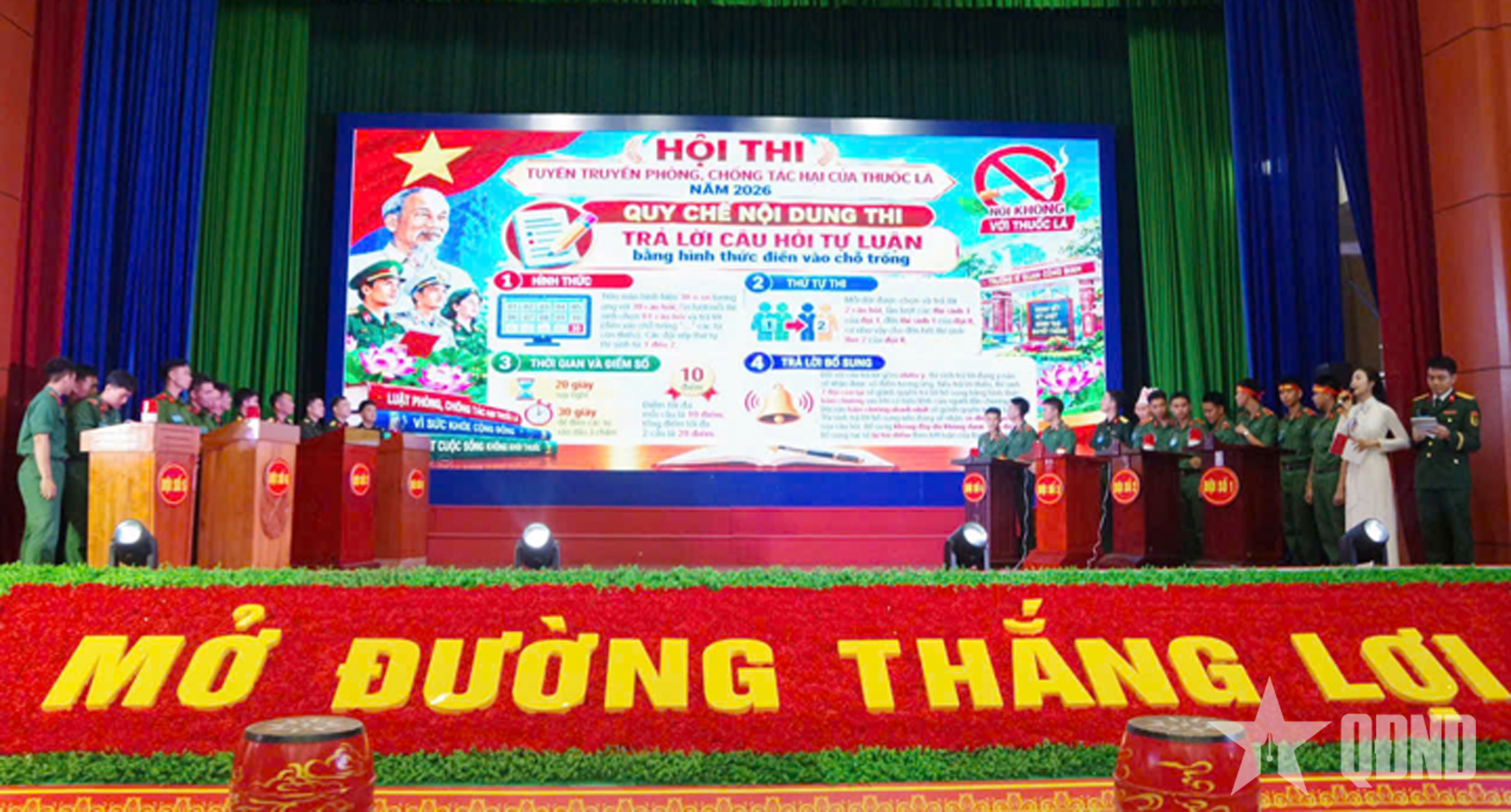 Trường Sĩ quan Công binh: Lan tỏa thông điệp phòng, chống tại hại của thuốc lá