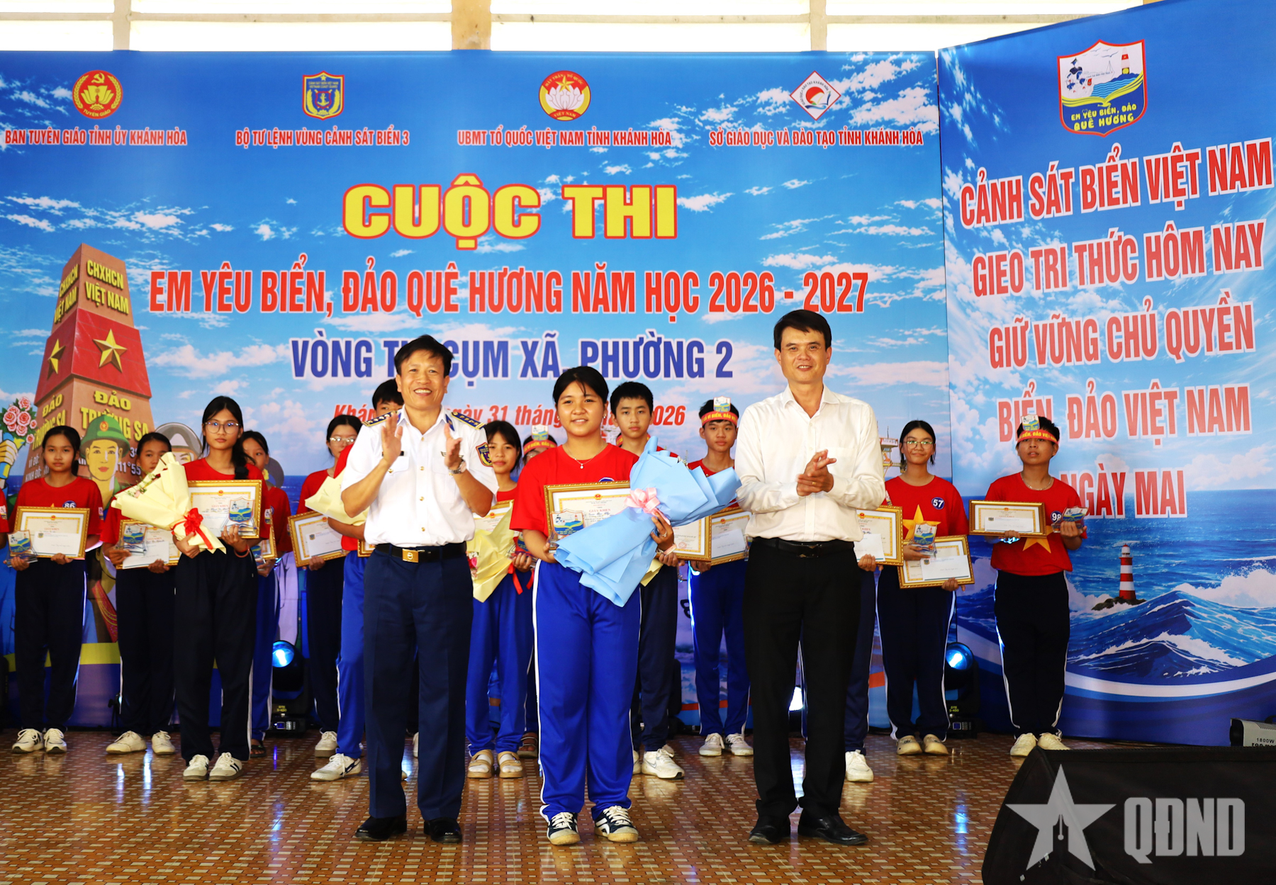 Khánh Hòa: 100 thí sinh tham gia vòng thi cụm xã, phường Cuộc thi “Em yêu biển, đảo quê hương”