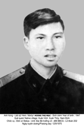 Anh hùng, liệt sĩ Hoàng Thọ Mạc 