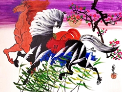 Lê Trí Dũng - họa sĩ đam mê vẽ ngựa