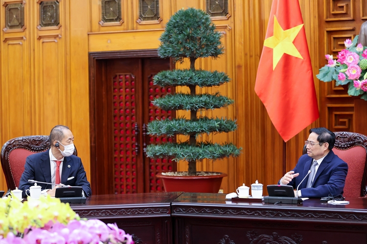 越南政府总理范明政会见世卫组织西太平洋地区主任葛西健