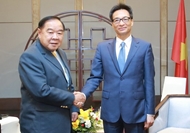 越南政府副总理武德儋会见泰国政府副总理兼泰国奥委会主席巴威