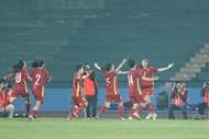 越南U20女足队以3-2比分战胜伊朗U20女足队