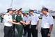 越南人民军总参谋部工作代表团对西贡新港总公司进行工作访问