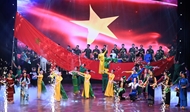 郑文决上将出席河内2024年第十届武装力量和青年大学生群众艺术联欢会开幕式