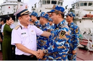 海军第一区发挥首战胜利政治精神因素，牢固保卫海岛主权