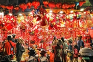 胡志明市海上懒翁街年味浓

