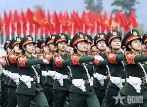参加阅兵游行的力量继续展开合练
